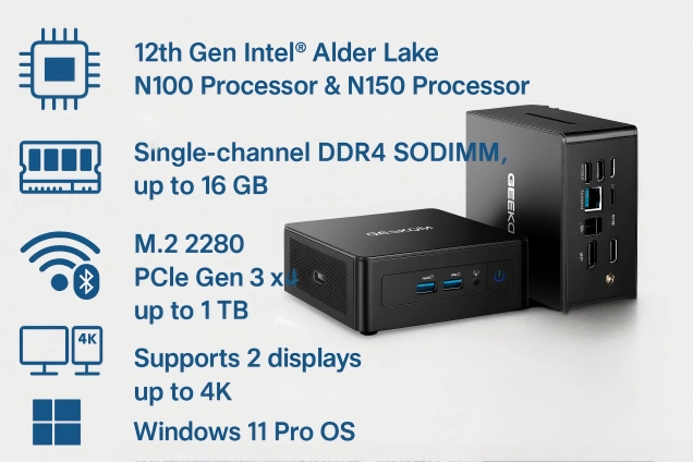 best mini pc under $200 - geekom air12 lite