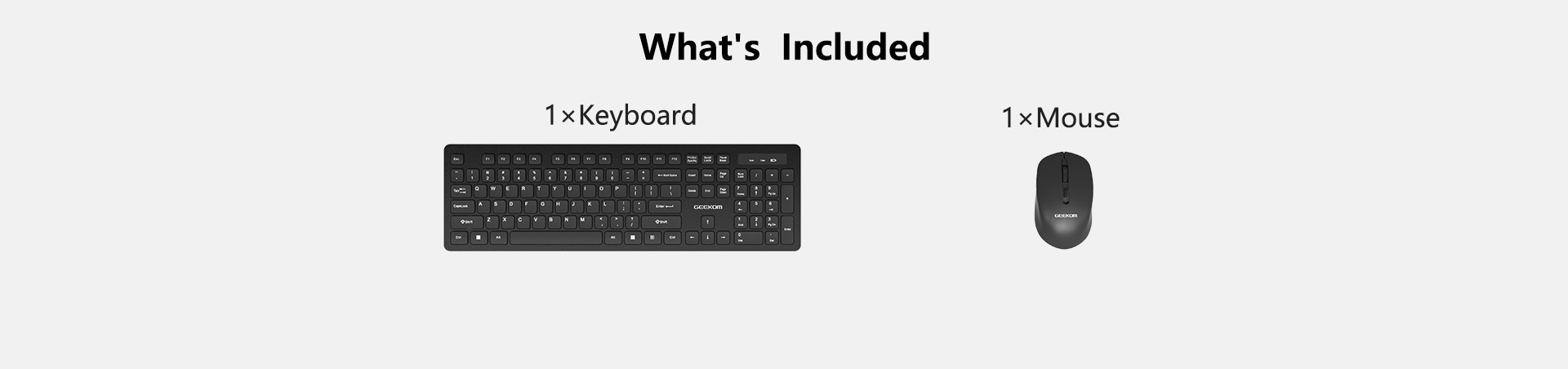Geekom keyboard and mouse