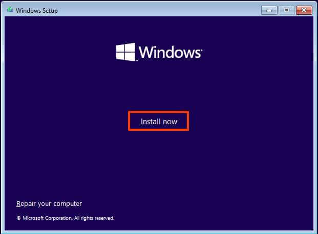Install Windows 11 Using Bootable USB Step Five