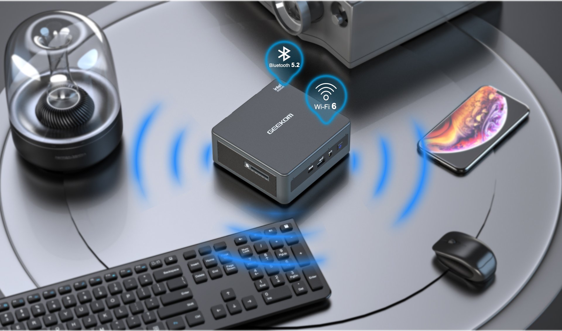 GEEKOM Mini PC with Wifi and Bluetooth