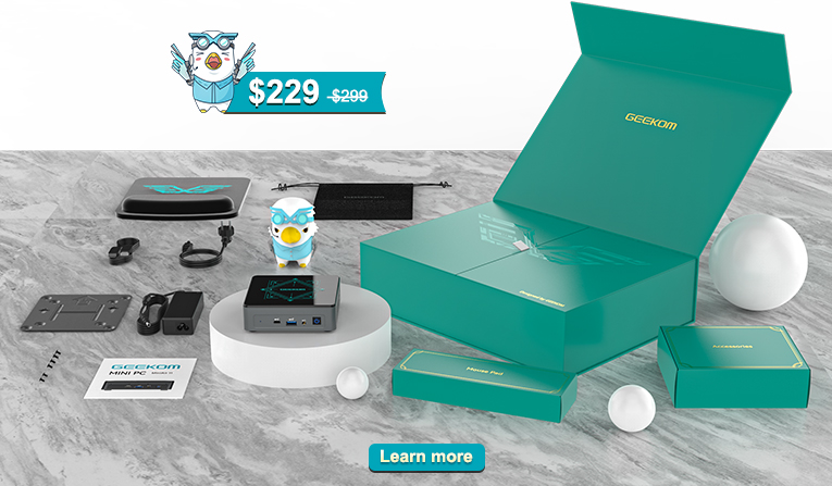 GEEKOM Special Edition Mini PC and Accessories 1