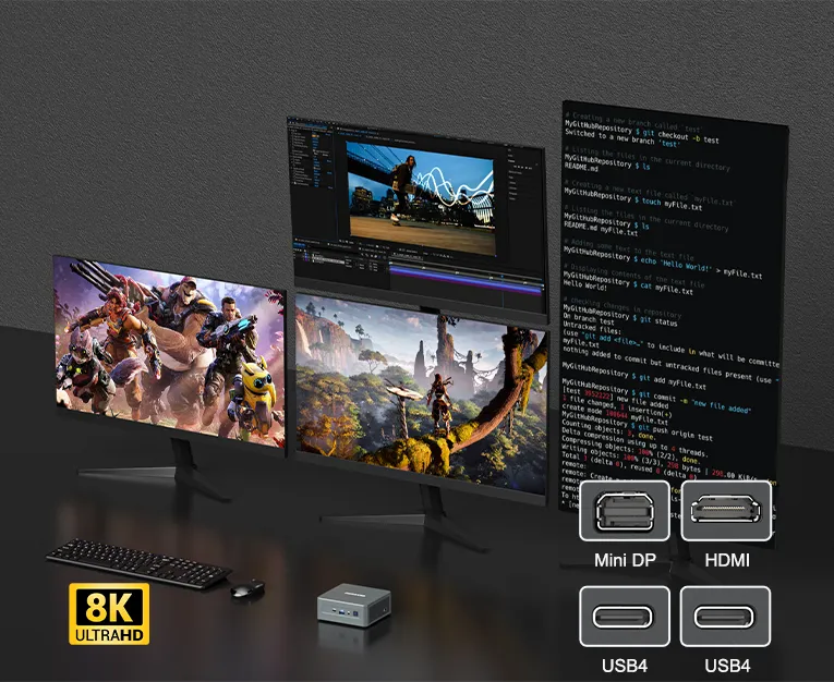 GEEKOM Mini IT11 Support 4k Display Mobile