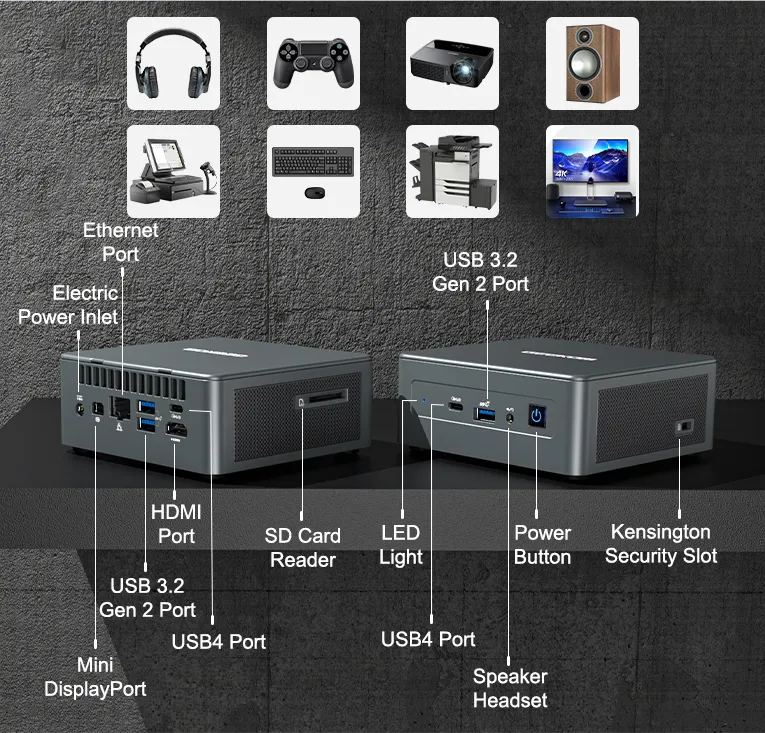 GEEKOM Mini IT11 Supported Ports Mobile