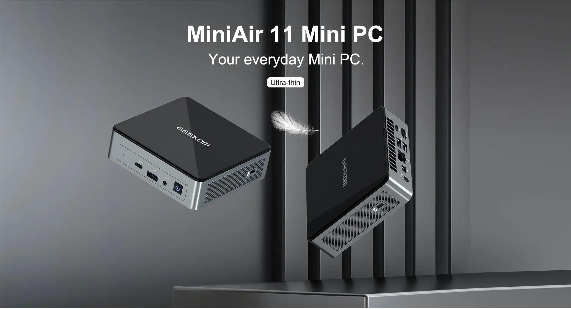 GEEKOM MiniAir 11 MiNi PC intel 11th Gen Celeron N5095 8GB RAM 256GB SSD  WiFi 5 Gigabit LAN HDMI DP