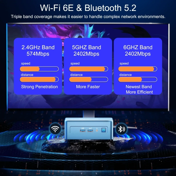 GEEKOM Mini PC Mini IT13, 13th Gen Intel i9-13900H NUC13 Mini Computers(14  Cores,20 Threads) 32GB DDR4/2TB PCIe Gen 4 SSD Windows 11 Pro Desktop PC