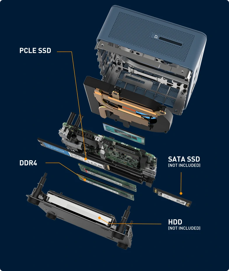  GEEKOM Mini PC Mini IT12, 12th Gen Intel i7-12650H