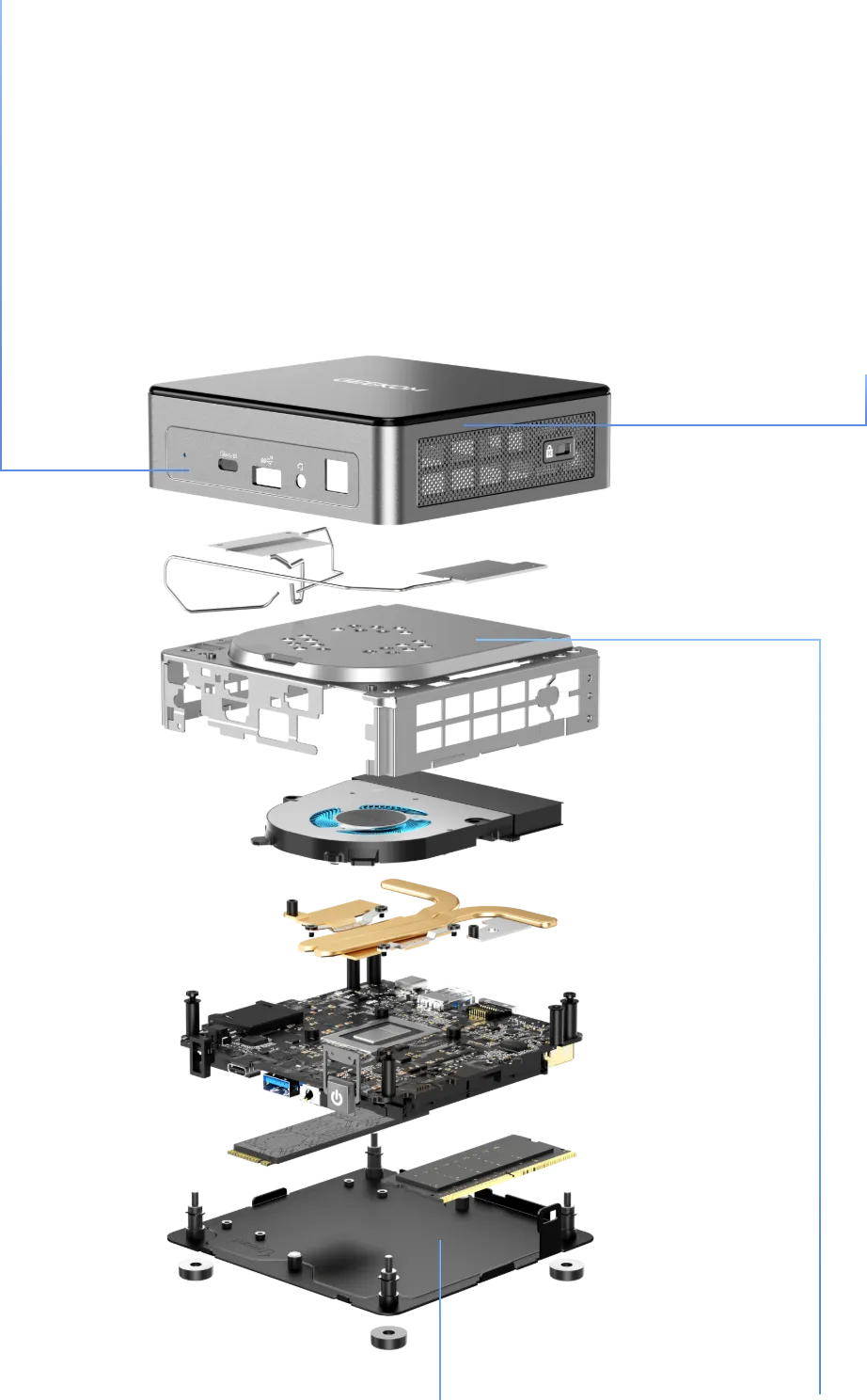 GEEKOM Mini Air12 Mini PC 12th Gen Intel - GEEKOM