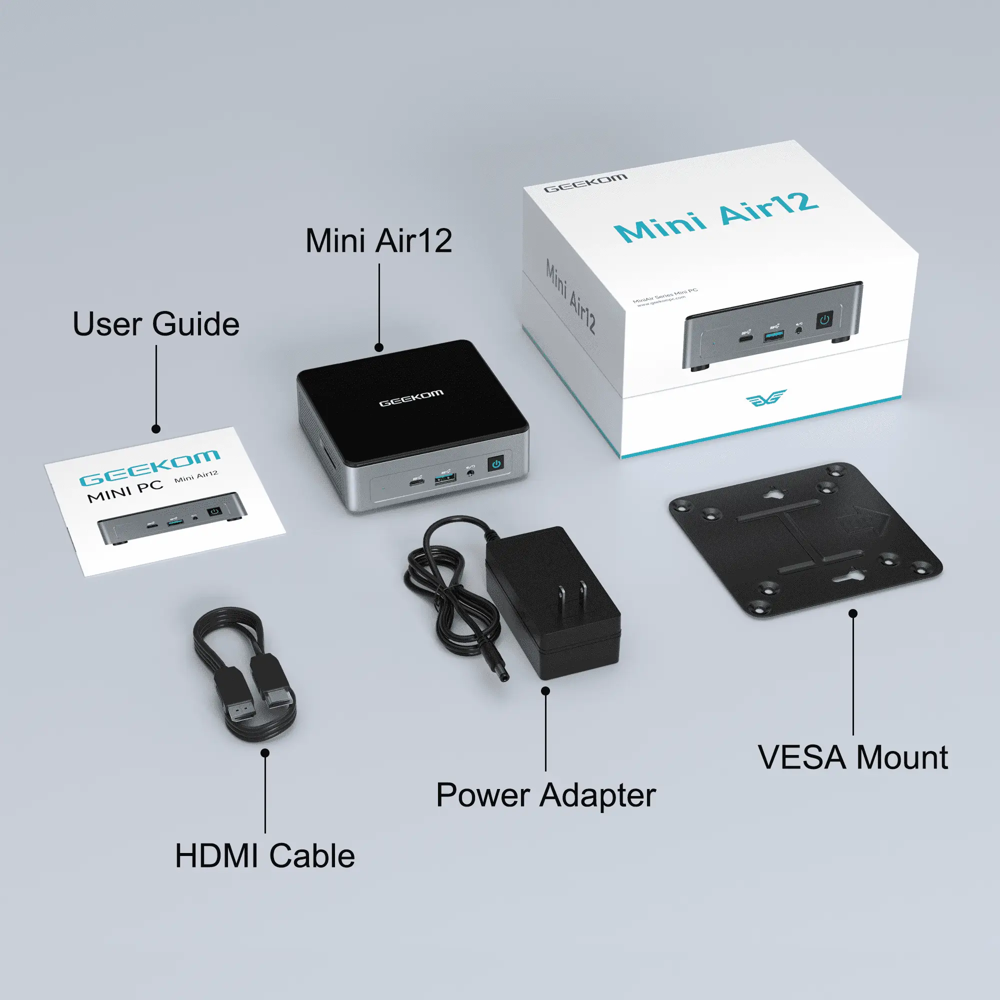 GEEKOM Mini Air12 Mini PC 12th Gen Intel - GEEKOM