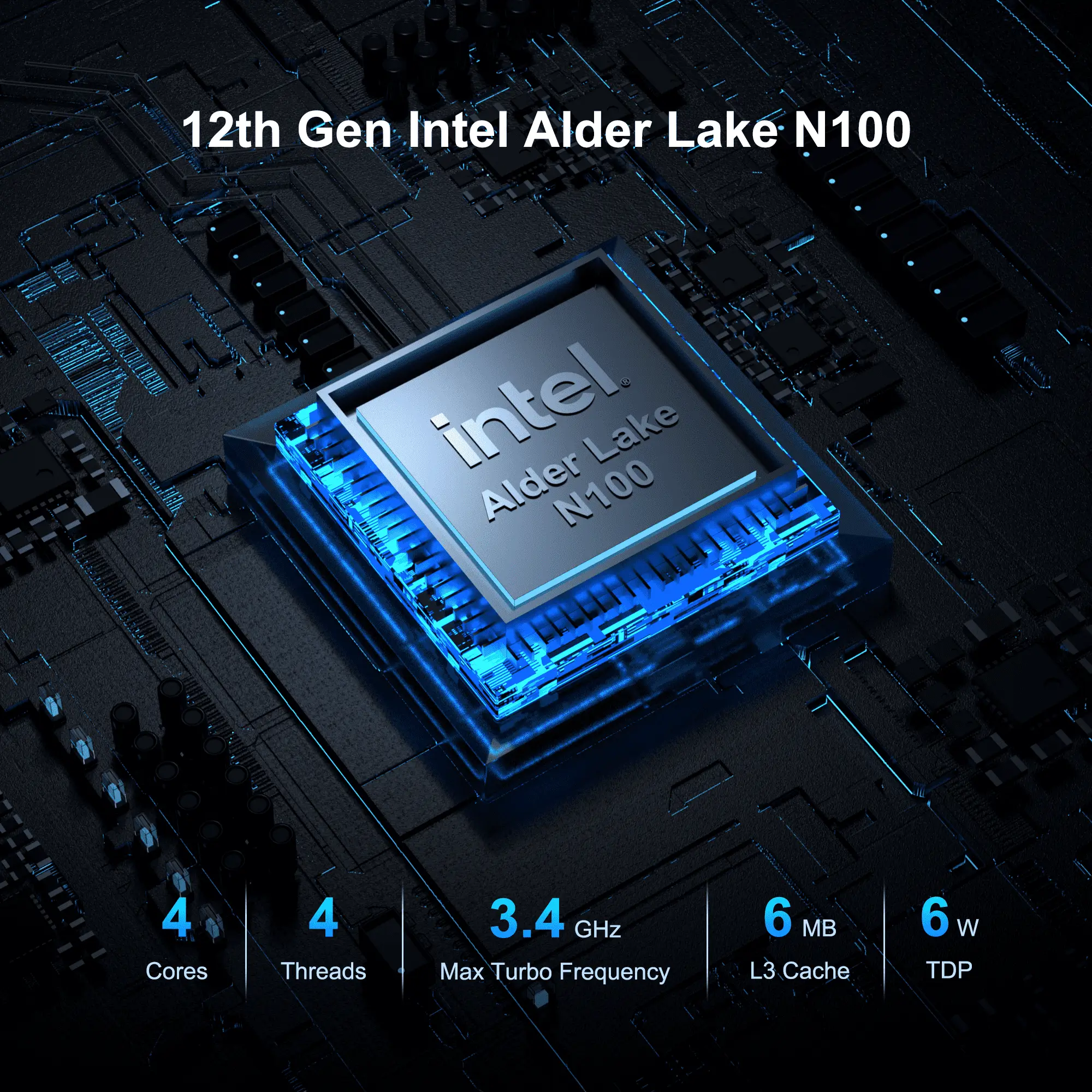 GEEKOM GEEKOM Air12 Mini PC, Intel Alder Lake N100 4 cœurs jusqu'à