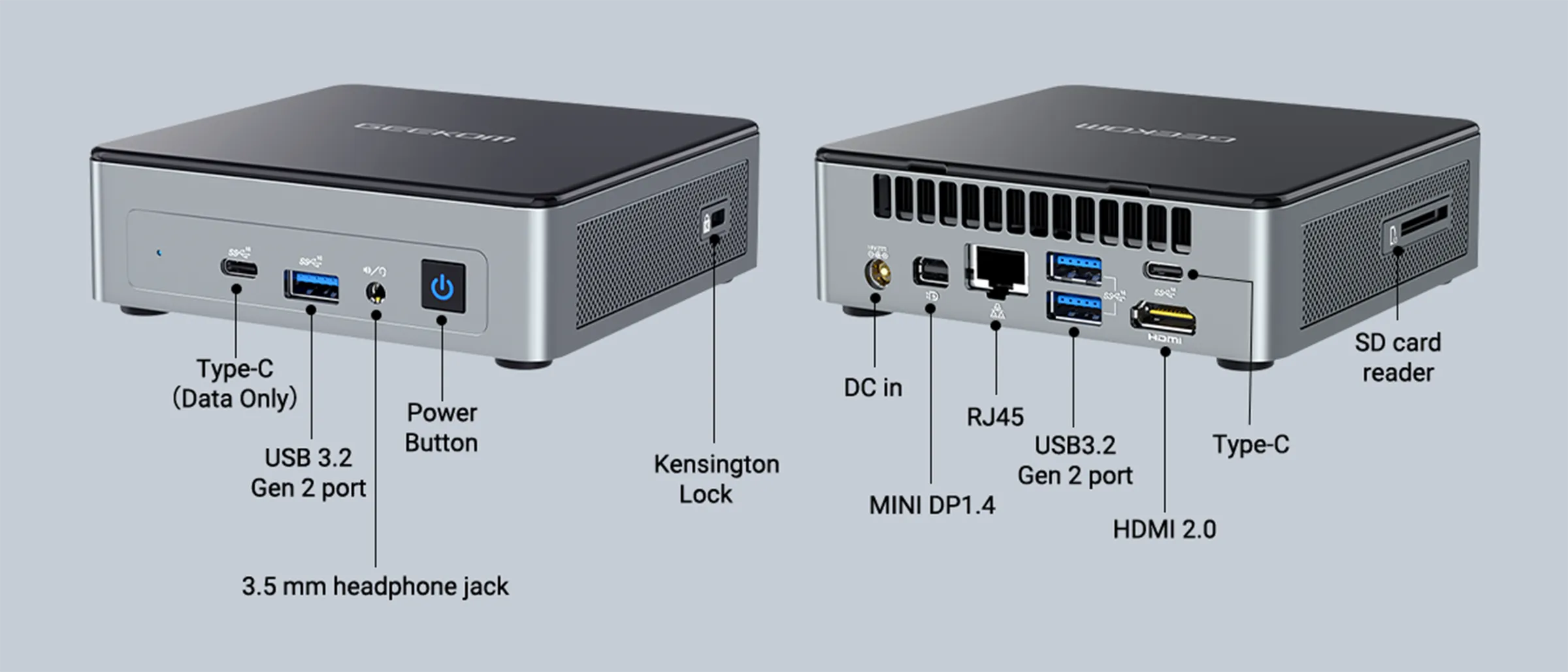 GEEKOM GEEKOM Air12 Mini PC, Intel Alder Lake N100 4 cœurs jusqu'à