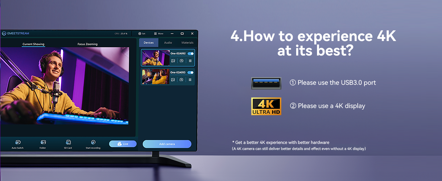 How to experience best 4K