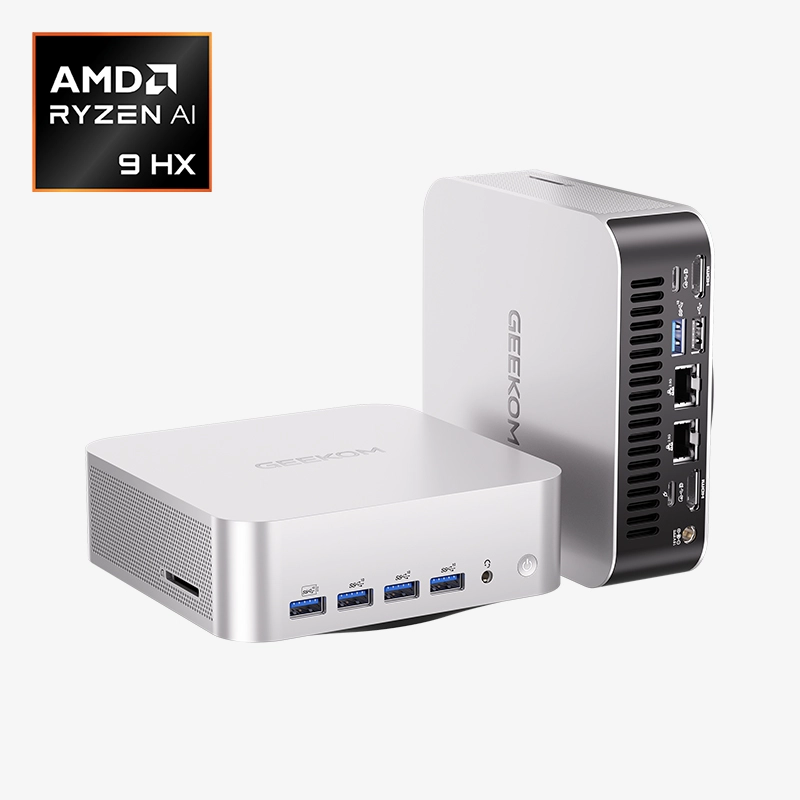 GEEKOM A9 Max AI AMD Mini PC | Powered by Ryzen AI 9 HX 370