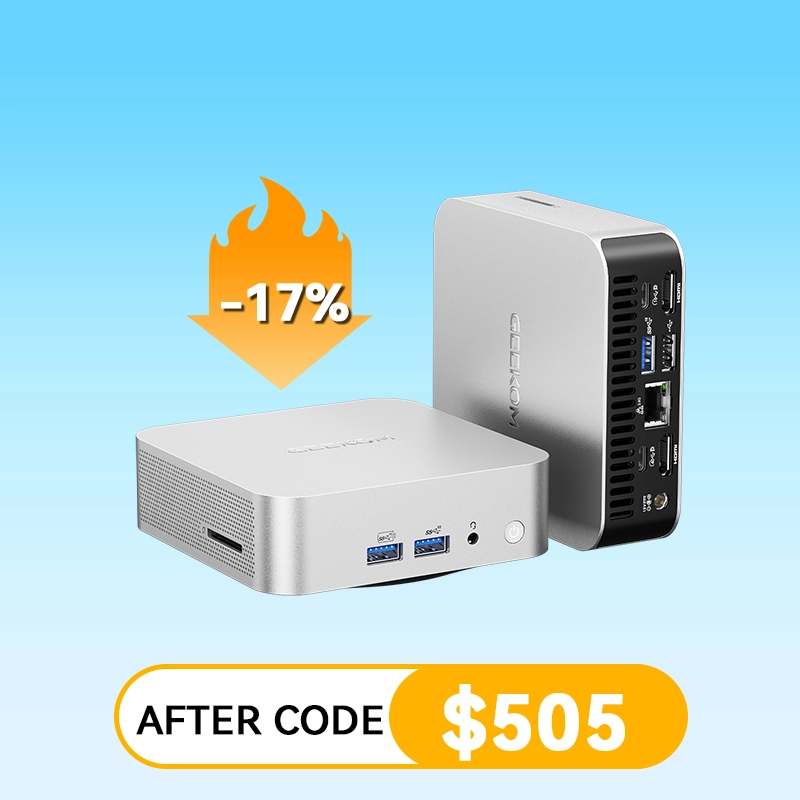 GEEKOM A6 ミニPC（Ryzen7 6800H） GEEKOM A6 Budget Mini PC - AMD Ryzen 7 6800H & Radeon 680M GPU