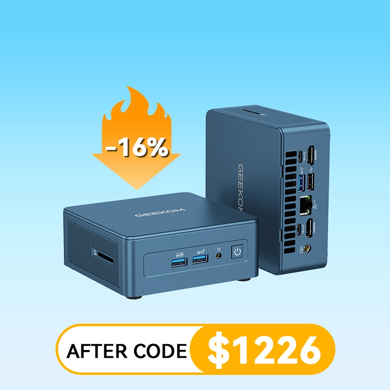 GEEKOM IT13 2026 Edition Mini PC with 13th Gen Intel i9