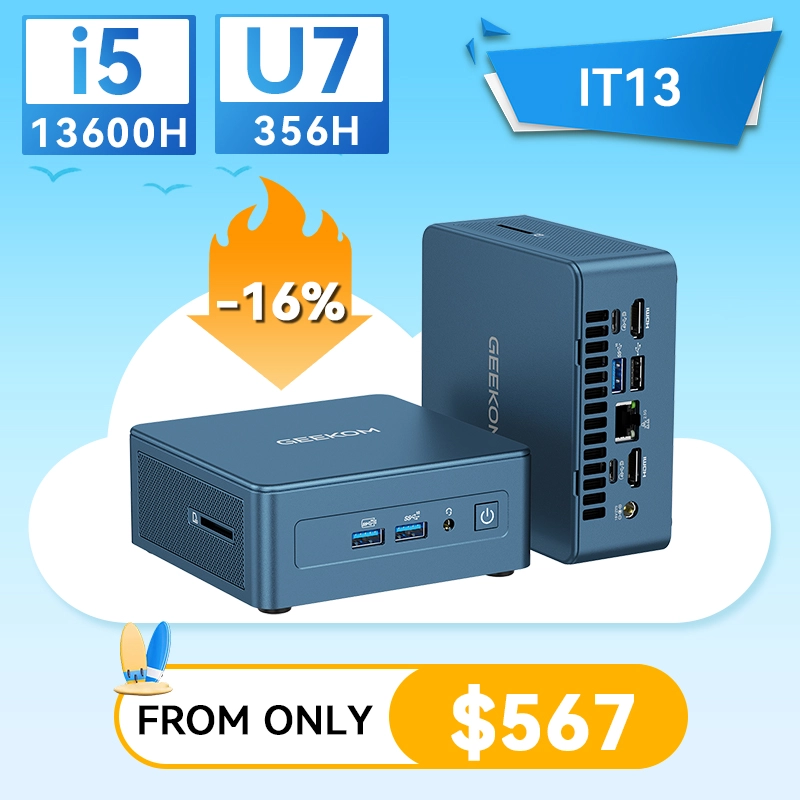 GEEKOM IT13 2026 Edition Mini PC with 13th Gen Intel i9